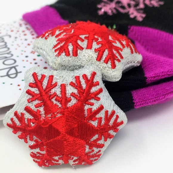 BOGO Planet Sox Women Winter Shimmer Snowflake Socks Size 9-11 Two Pairs for One - Picture 2 of 7